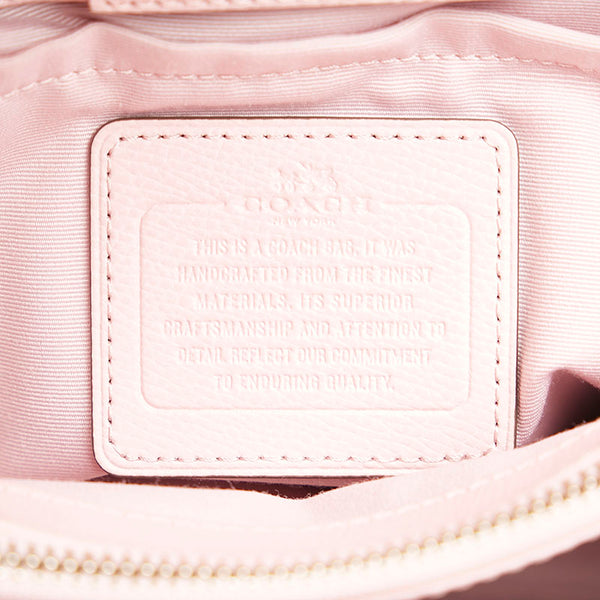 コーチ マーゴット キャリーオール ラグジュアリー スタッズド フローラル ハンドバッグ ショルダーバッグ 2WAY F36640 ピンク レザー レディース COACH 【中古】