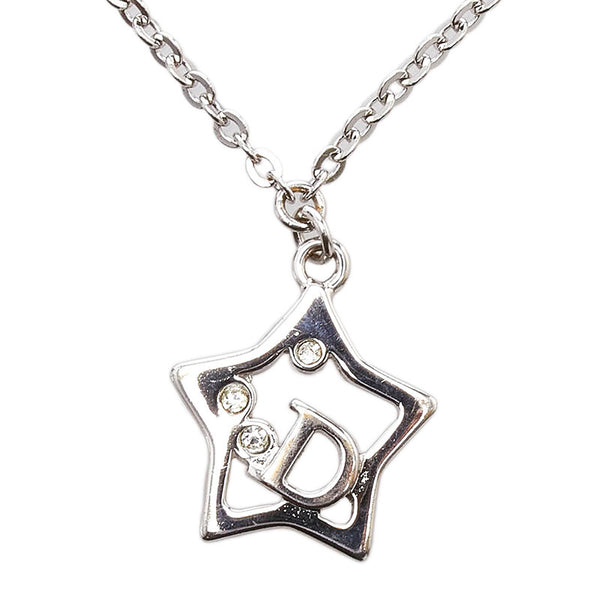 ディオール スター ネックレス ペンダント シルバー メタル レディース Dior 【中古】