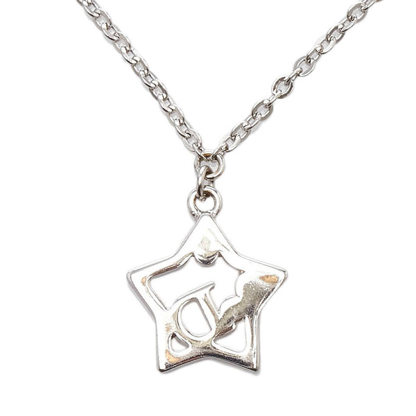 ディオール スター ネックレス ペンダント シルバー メタル レディース Dior 【中古】