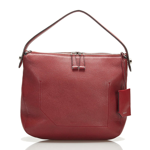 バリー フィオナ ワンショルダーバッグ レッド レザー レディース BALLY 【中古】