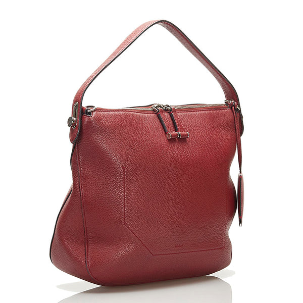 バリー フィオナ ワンショルダーバッグ レッド レザー レディース BALLY 【中古】