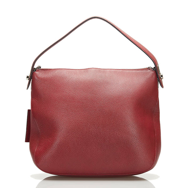 バリー フィオナ ワンショルダーバッグ レッド レザー レディース BALLY 【中古】