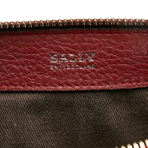 バリー フィオナ ワンショルダーバッグ レッド レザー レディース BALLY 【中古】