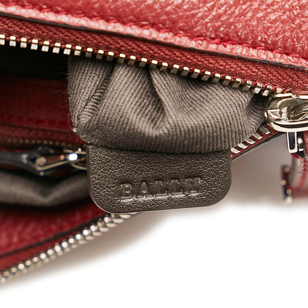 バリー フィオナ ワンショルダーバッグ レッド レザー レディース BALLY 【中古】
