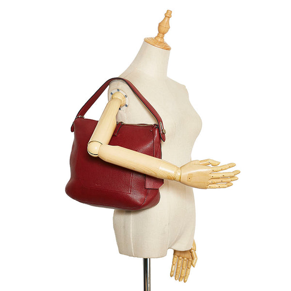 バリー フィオナ ワンショルダーバッグ レッド レザー レディース BALLY 【中古】