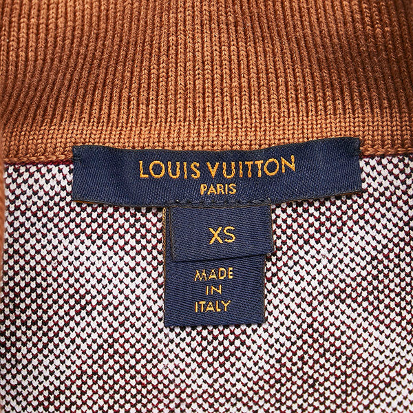 ルイ ヴィトン Since1854 ニットポロシャツ ボルドー ブラウン ウール ナイロン ポリウレタン レディース LOUIS VUITTON 【中古】