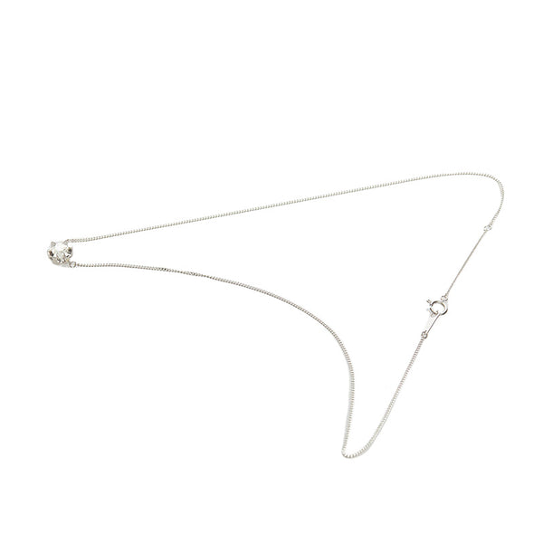 Pt850 プラチナ ダイヤ0.58ct 一粒 ネックレス レディース 【中古】