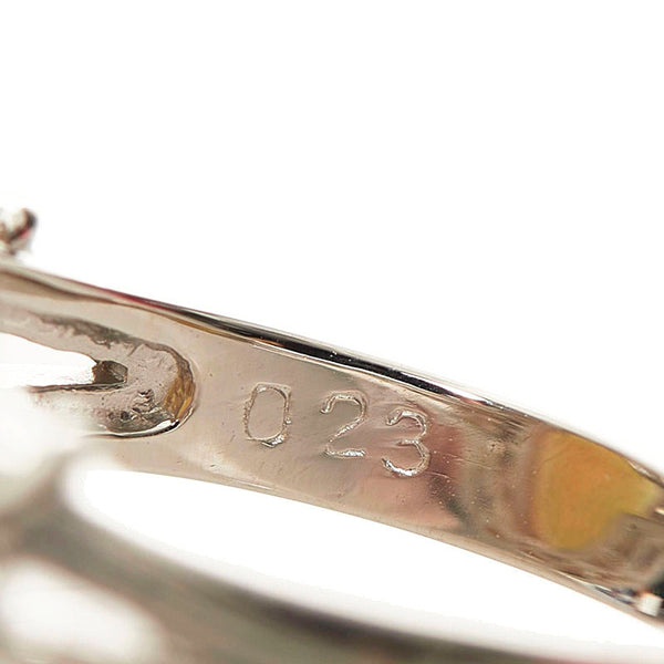 Pt900 プラチナ オパール7.44ct ダイヤ0.23ct カボション リング 指輪 レディース 9.5号 【中古】