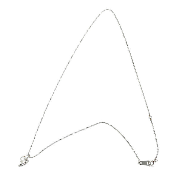 Pt900 プラチナ Pt850 プラチナ ダイヤ0.19ct ネックレス ペンダント レディース 【中古】