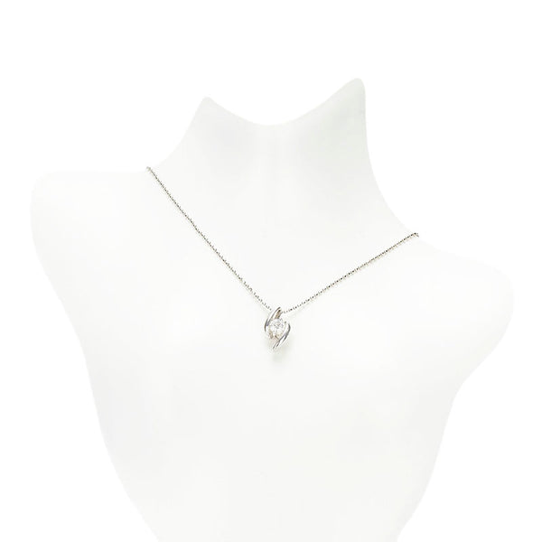 Pt900 プラチナ Pt850 プラチナ ダイヤ0.19ct ネックレス ペンダント レディース 【中古】