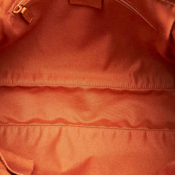 グッチ GGキャンバス ショルダーバッグ 121023 ベージュ キャンバス レザー レディース GUCCI 【中古】