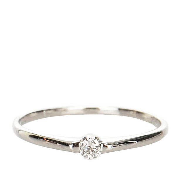 Pt900 プラチナ ダイヤ0.08ct リング 指輪 レディース 12号 【中古】