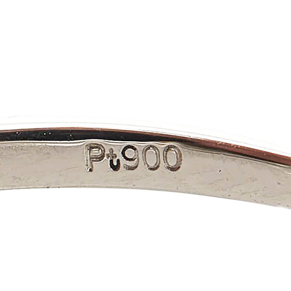 Pt900 プラチナ ダイヤ0.08ct リング 指輪 レディース 12号 【中古】