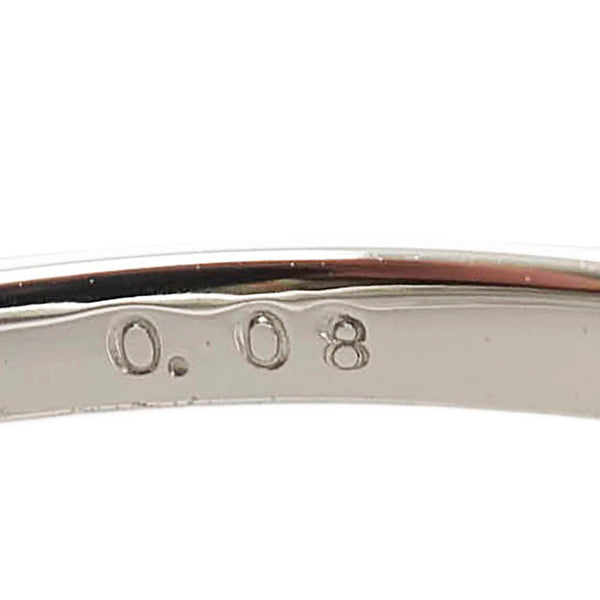 Pt900 プラチナ ダイヤ0.08ct リング 指輪 レディース 12号 【中古】