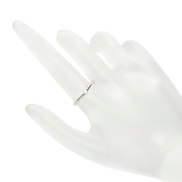 Pt900 プラチナ ダイヤ0.08ct リング 指輪 レディース 12号 【中古】