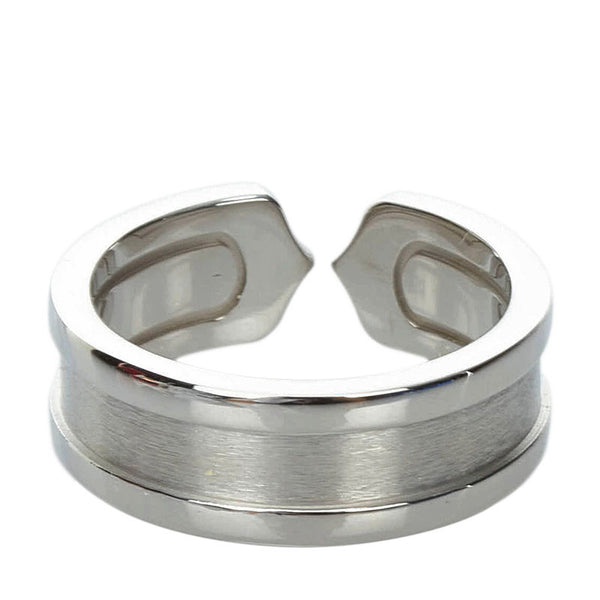 カルティエ C2 リング 指輪 K18WG ホワイトゴールド レディース CARTIER 【中古】