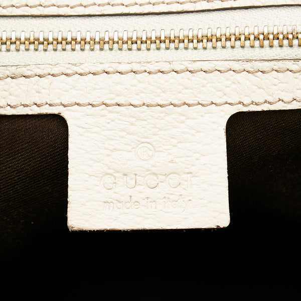 グッチ GGキャンバス ショルダーバッグ ハンドバッグ 154180 ベージュ キャンバス レザー レディース GUCCI 【中古】