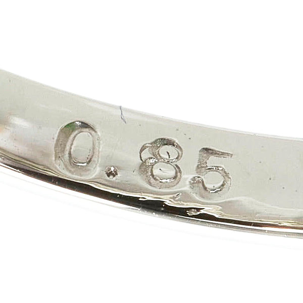 Pt900 プラチナ ひすい ダイヤ0.85ct リング 指輪 レディース 14.5号 【中古】