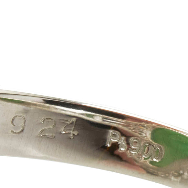 Pt900 プラチナ ひすい9.24ct ダイヤ0.56ct リング 指輪 レディース 12.5号 【中古】
