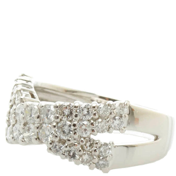 Pt900 プラチナ ダイヤ1.00ct リング 指輪 レディース 10.5号 【中古】