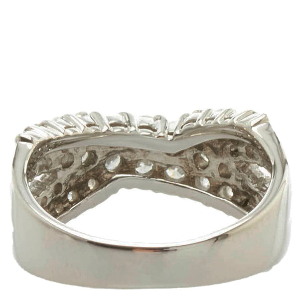 Pt900 プラチナ ダイヤ1.00ct リング 指輪 レディース 10.5号 【中古】