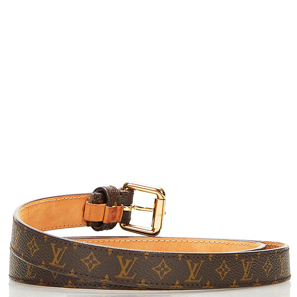 ルイ ヴィトン モノグラム サンチュール ベルト M9274W ブラウン PVC レザー レディース LOUIS VUITTON 【中古】