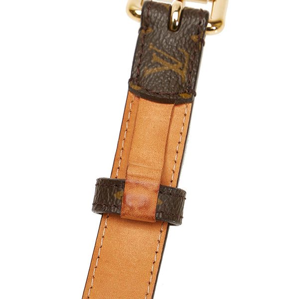 ルイ ヴィトン モノグラム サンチュール ベルト M9274W ブラウン PVC レザー レディース LOUIS VUITTON 【中古】