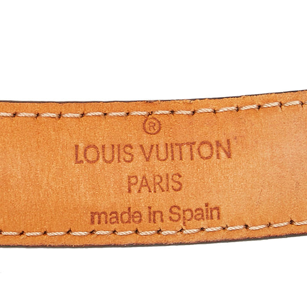 ルイ ヴィトン モノグラム サンチュール ベルト M9274W ブラウン PVC レザー レディース LOUIS VUITTON 【中古】