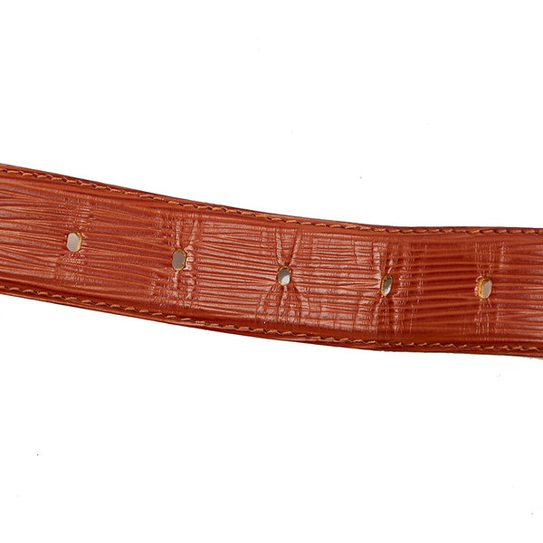 ルイ ヴィトン エピ サンチュール クラシック ベルト R15003 ケニアブラウン ゴールド レザー メッキ メンズ LOUIS VUITTON 【中古】
