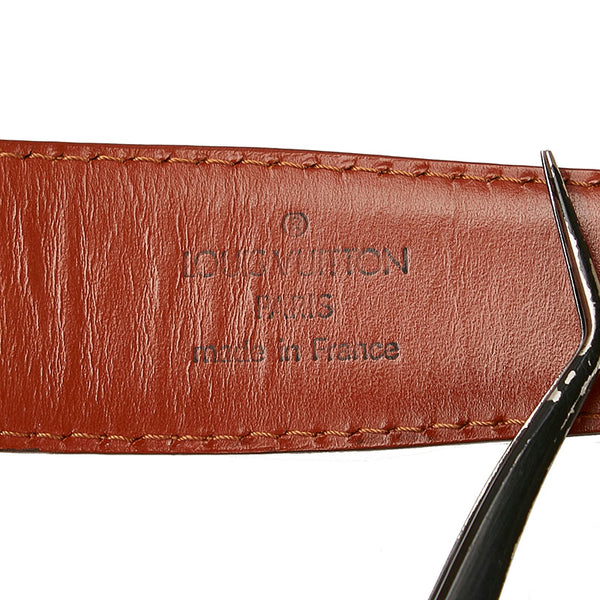 ルイ ヴィトン エピ サンチュール クラシック ベルト R15003 ケニアブラウン ゴールド レザー メッキ メンズ LOUIS VUITTON 【中古】