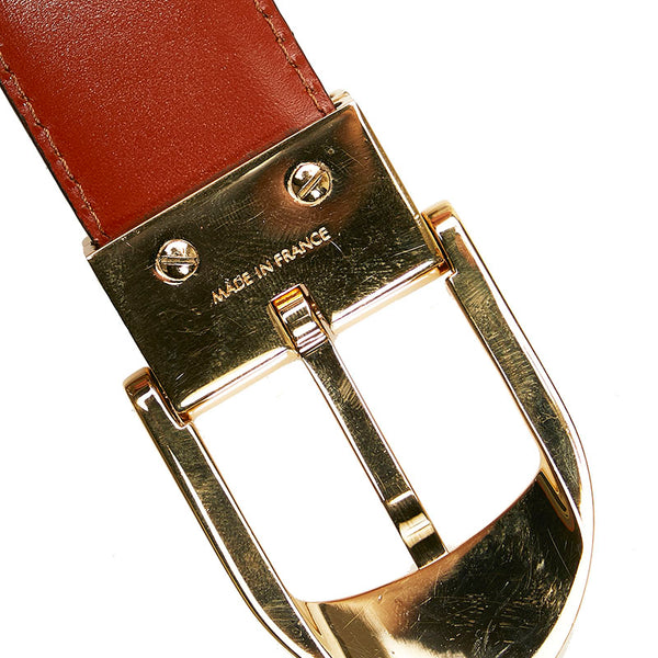 ルイ ヴィトン エピ サンチュール クラシック ベルト R15003 ケニアブラウン ゴールド レザー メッキ メンズ LOUIS VUITTON 【中古】