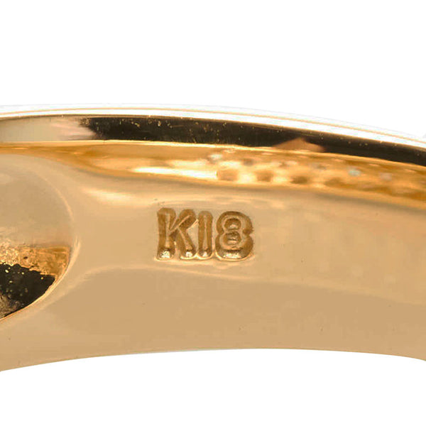 K18YG イエローゴールド ダイヤ1.00ct リング 指輪 レディース 11.5号 【中古】