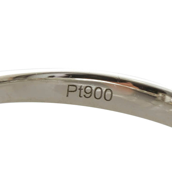 Pt900 プラチナ ダイヤ1.02ct ダイヤ0.24ct スクエア リング 指輪 レディース 5号 【中古】