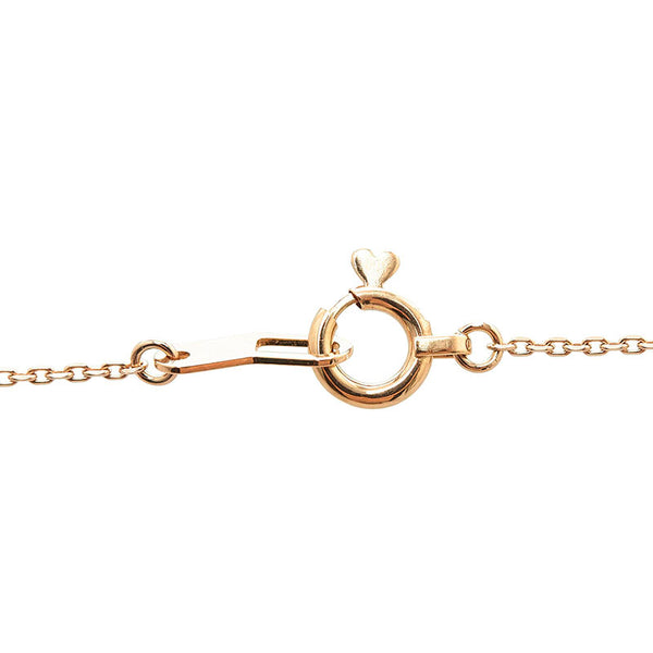 スタージュエリー K10PG ピンクゴールド ダイヤ0.01ct スター ネックレス レディース STAR JEWELRY 【中古】