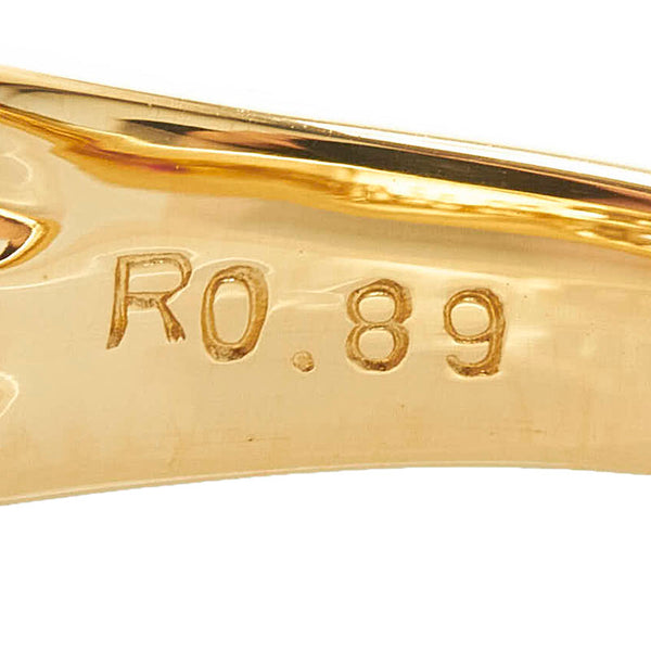K18YG イエローゴールド ルビー0.89ct ダイヤ0.95ct リング 指輪 レディース 11.5号 【中古】