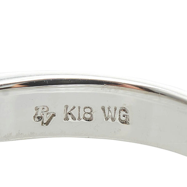 ポンテヴェキオ K18WG ホワイトゴールド ダイヤ0.50ct リング 指輪 レディース Ponte Vecchio 11号 【中古】
