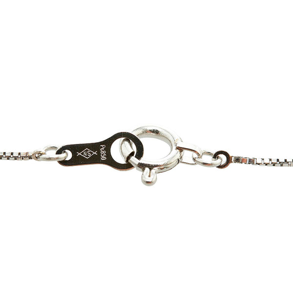 Pt900 プラチナ Pt850 プラチナ ダイヤ0.31ct ネックレス レディース 【中古】