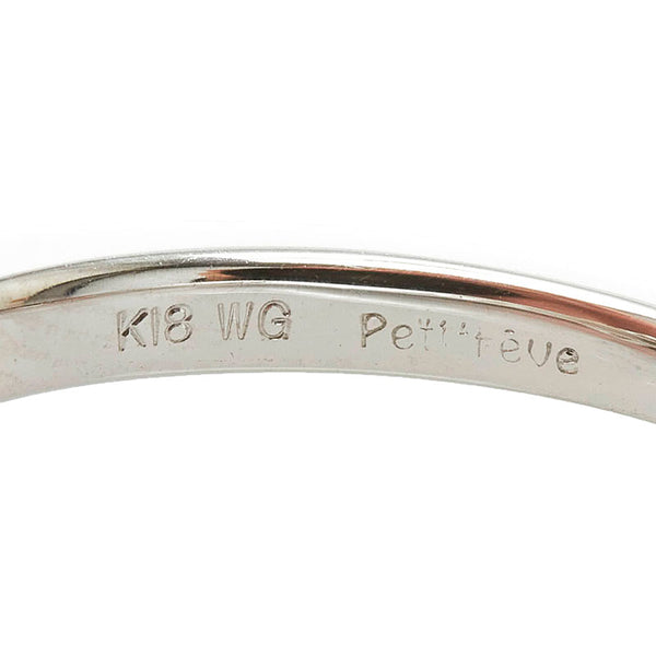 K18WG ホワイトゴールド ダイヤ0.30ct リング 指輪 レディース 12号 【中古】