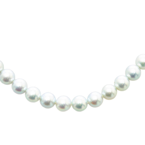 タサキ K14WG ホワイトゴールド アコヤパール7～7.5mm ネックレス レディース TASAKI 【中古】