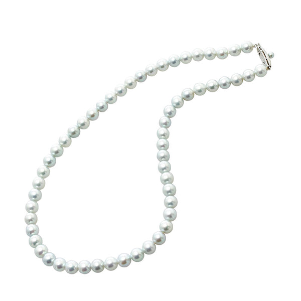 タサキ K14WG ホワイトゴールド アコヤパール7～7.5mm ネックレス レディース TASAKI 【中古】