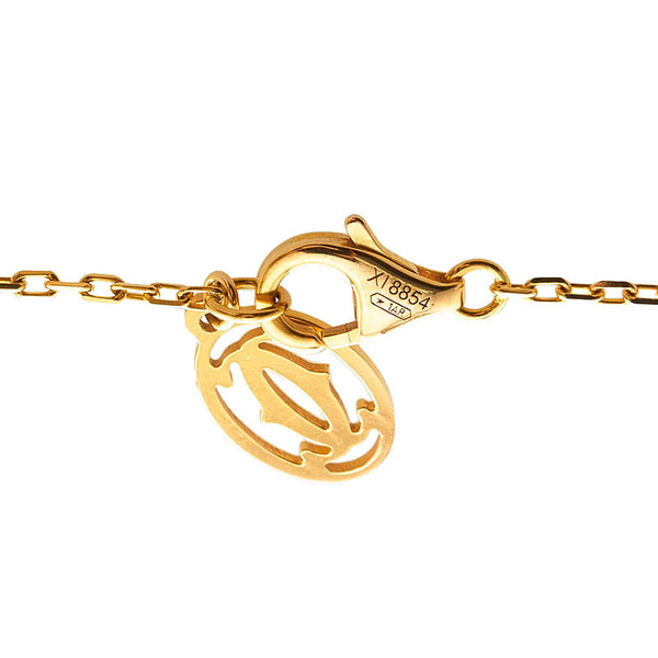 カルティエ ディアマン レジェ ハート ダイヤモンド ネックレス B7059400 K18PG ピンクゴールド レディース CARTIER 【中古】