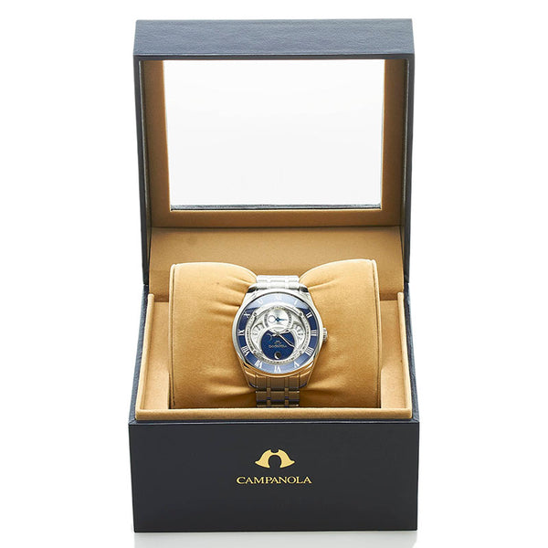 シチズン カンパノラ エコドライブ 紺瑠璃 腕時計 8730-T019056 ソーラー シルバー ホワイト文字盤 ステンレススチール メンズ CITIZEN 【中古】