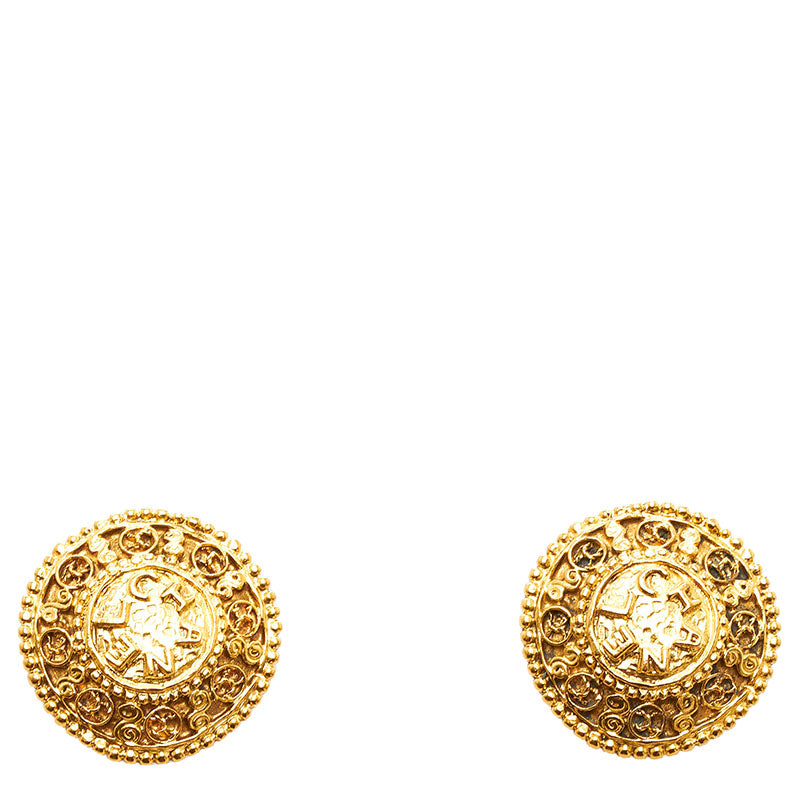 シャネル ココマーク イヤリング ゴールド メッキ レディース CHANEL 【中古】