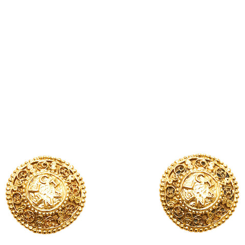 シャネル ココマーク イヤリング ゴールド メッキ レディース CHANEL 【中古】