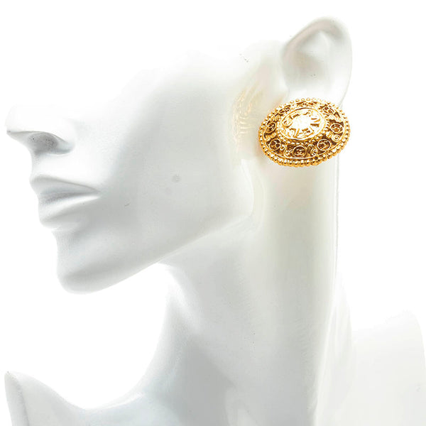 シャネル ココマーク イヤリング ゴールド メッキ レディース CHANEL 【中古】