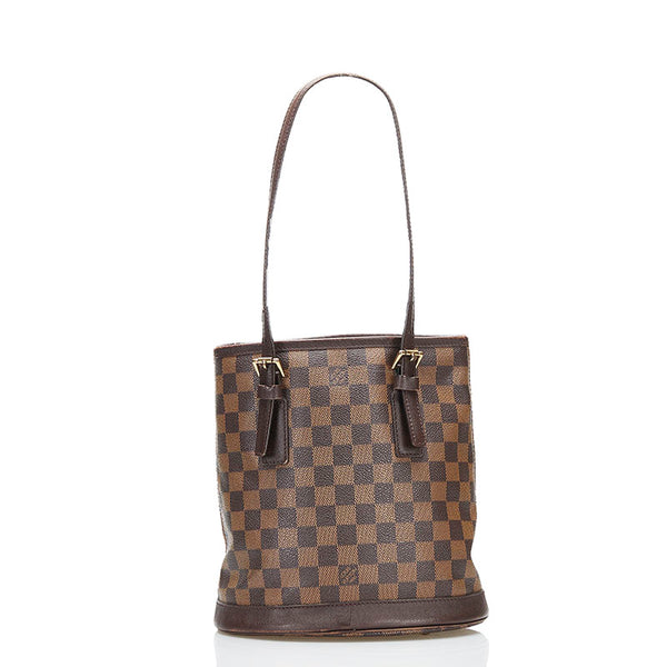 ルイ ヴィトン ダミエ マレ ハンドバッグ N42240 ブラウン PVC レザー レディース LOUIS VUITTON 【中古】