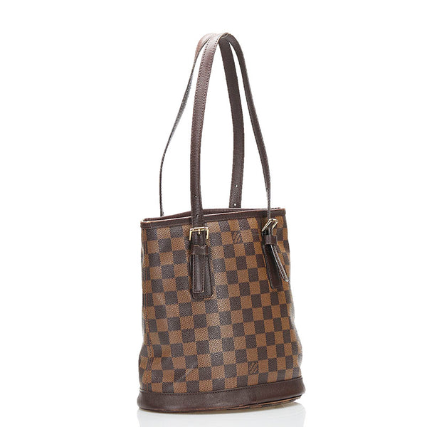 ルイ ヴィトン ダミエ マレ ハンドバッグ N42240 ブラウン PVC レザー レディース LOUIS VUITTON 【中古】