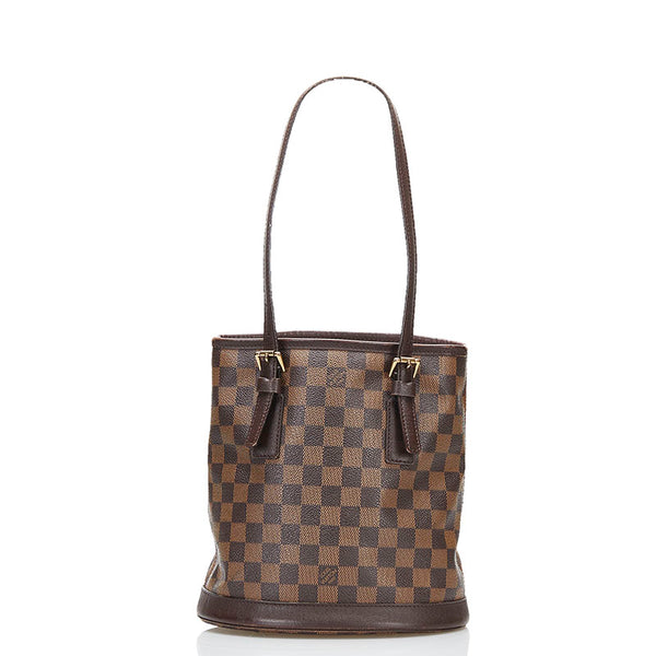 ルイ ヴィトン ダミエ マレ ハンドバッグ N42240 ブラウン PVC レザー レディース LOUIS VUITTON 【中古】