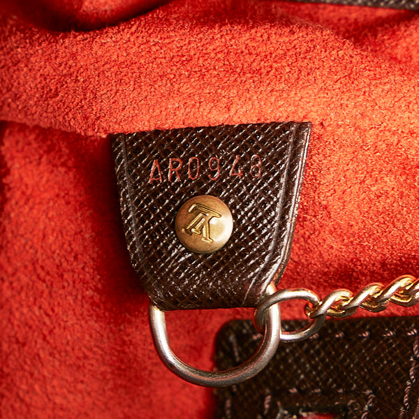 ルイ ヴィトン ダミエ マレ ハンドバッグ N42240 ブラウン PVC レザー レディース LOUIS VUITTON 【中古】