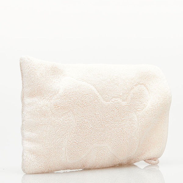 エルメス ベビーライン ゆり木馬 パイル地 ポーチ ライトピンク コットン レーヨン レディース HERMES 【中古】